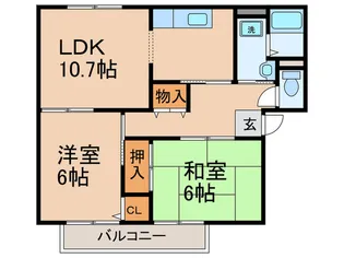 メゾンニュ-池島Bの間取り