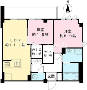 メイプルコート南品川【3階】の間取り