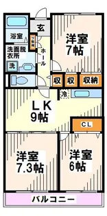 モアクレスト【2階】の間取り