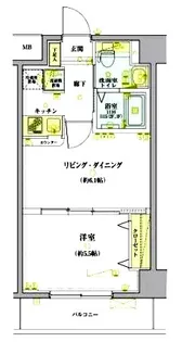 リヴシティ錦糸町弐番館【4階】の間取り