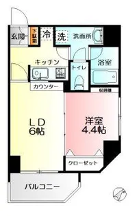 イーリス天王町【3階】の間取り