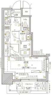 ディアレイシャス金山【8階】の間取り