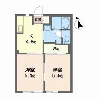 コート・ハイネス D【1階】の間取り