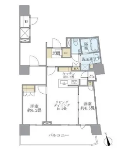 BrilliaTower池袋【20階】の間取り