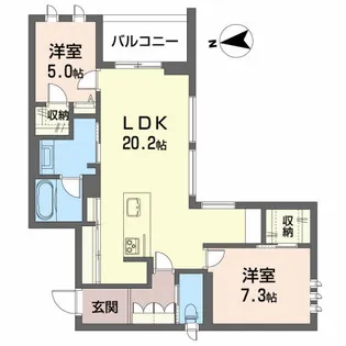 アリスティオ荒井駅前【3階】の間取り