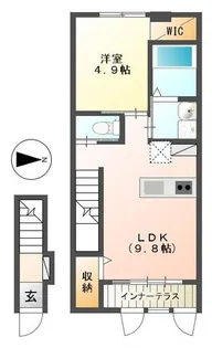 クレスト図景【2階】の間取り