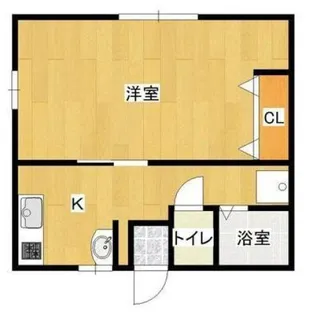 ハイツフレンド箱石【1階】の間取り