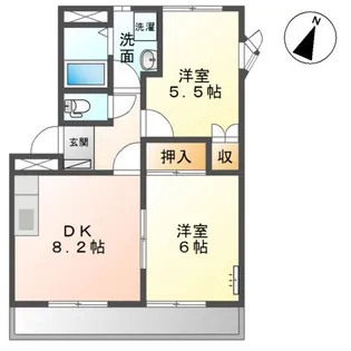 ヴィラフィオーレ【2階】の間取り