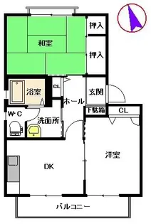 エスポワール北花立【2階】の間取り