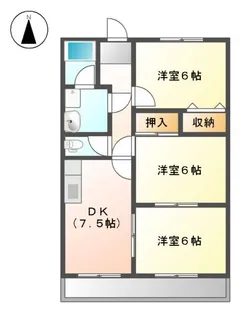 ベルメゾン【1階】の間取り