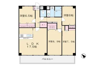 トライダント翠耀館【4階】の間取り