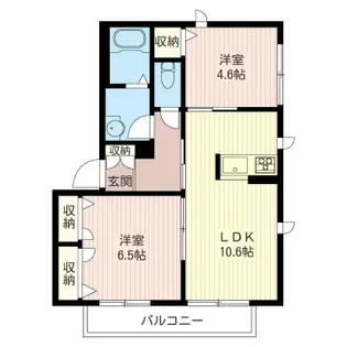 Belle Foret【1階】の間取り