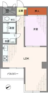ライオンズマンション大森【14階】の間取り