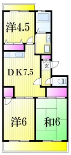 サニーハイツ清宮【3階】の間取り