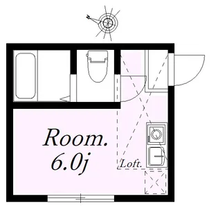 ユナイト丸山アプリコットパフェ【1階】の間取り