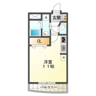 ウッドベルタワー【2階】の間取り