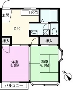 オークヒルズ【2階】の間取り
