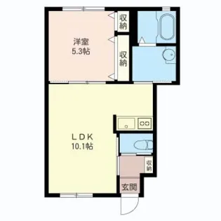 グラン弁天町【1階】の間取り