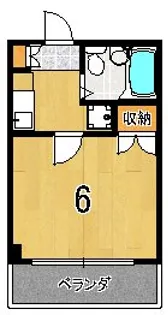 モーリストップハイツ【4階】の間取り