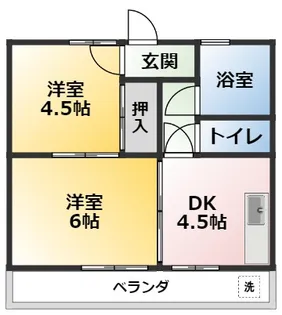 サンハイツ【1階】の間取り