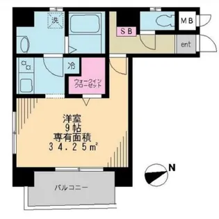 ベルウッド浅草【4階】の間取り