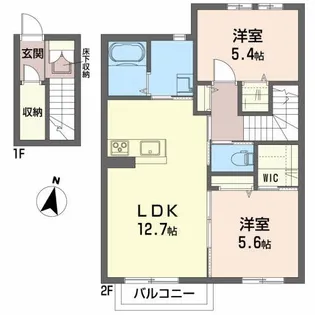 シャーメゾンBetty【2階】の間取り