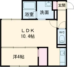 ECLAT厚別【1階】の間取り
