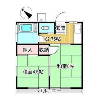 飯沼荘【2階】の間取り