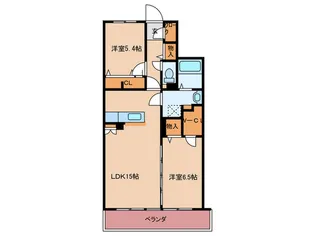 コート ド シクリステ【4階】の間取り