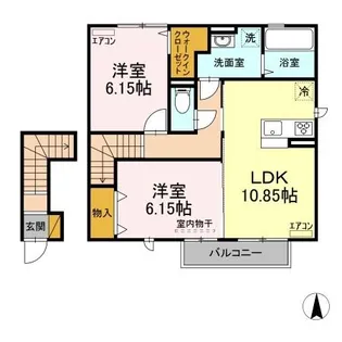 エル・ドラード B【2階】の間取り