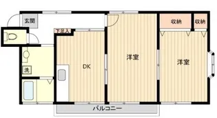 ロック湘南【1階】の間取り