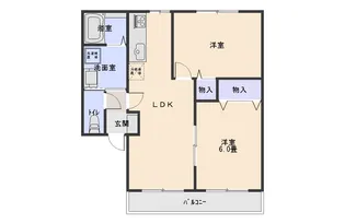 シェル大津B【2階】の間取り