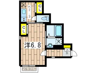 クレールメゾン【1階】の間取り