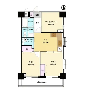ライオンズマンション西川口第6【4階】の間取り