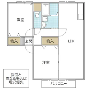 クレスト【2階】の間取り