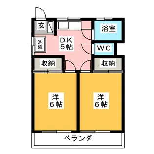 中野コーポラス【1階】の間取り