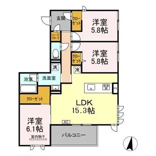 フォーティスMGH【3階】の間取り