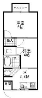 シティコスモ高田(大東町)【2階】の間取り