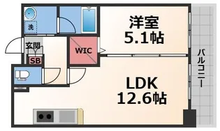 グランディール布施【3階】の間取り