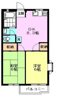 和田ハイム【2階】の間取り