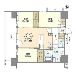 ルフォン上野公園 ザ・レジデンス【12階】の間取り