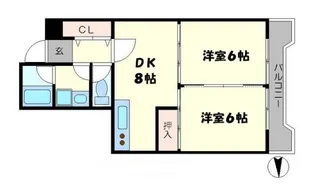 スペイシャス桂【3階】の間取り