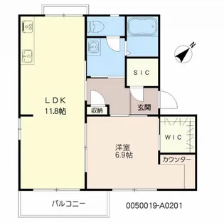 フォーレスO【2階】の間取り