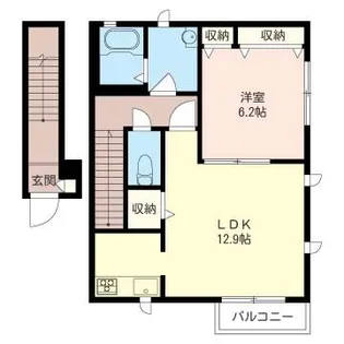 ディアコート鵠沼【1階】の間取り