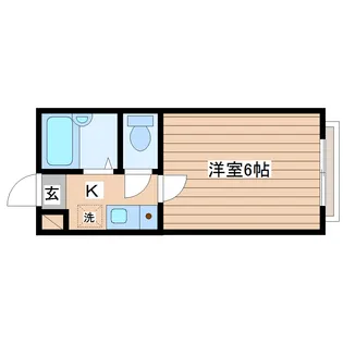 ベルシティ萩野町【4階】の間取り