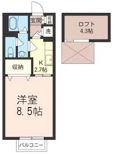 セピアヴェルデ葛城【2階】の間取り