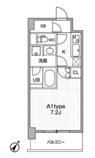 JMFResidence町田【6階】の間取り