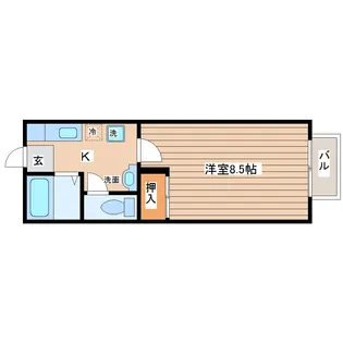 ソフィアハイツ【1階】の間取り