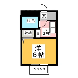 ハイツユタカ【2階】の間取り