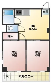 Gレジデンスファースト【2階】の間取り